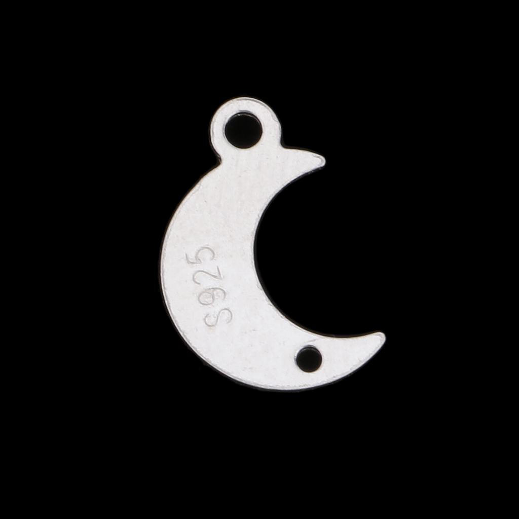 5 Pcs Sterling Silver Earring Beads Charms Pendant For Bracelet Chain Jewelry Making