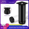 Adjustable Black & White Stainless Steel Furniture Legs for Cabinets and Tables