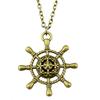 Travel Eiffel Tower Pendant Necklace Nautical Sailor Ocean Theme Jewelry 45cm or 70cm long chain