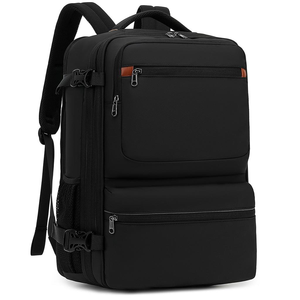 Eaqual To 20 Inch Suitcase 38 L Expandable Portable Men Backpack Large-capacity For 17/17.3 Inch Laptop, USB Charging,180° Open