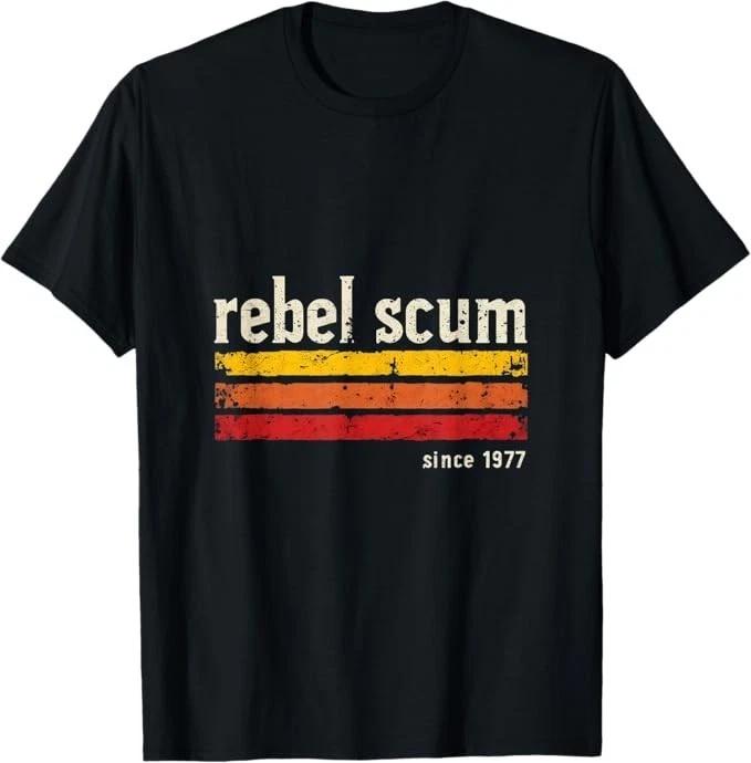Rebel Scum Since 1977 Classic Retro T-Shirt 2XL