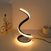 1Pc LED Spiral Table Lamp Modern Three Speed Dimming USB Power Button Switch Bedroom Decorative Table Lamp