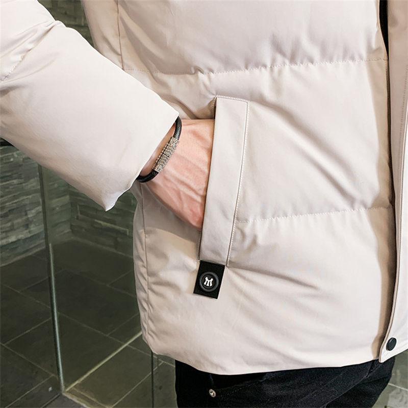 Jaqueta acolchoada de algodão masculina, jaquetas de outono e inverno, novas roupas casuais, plus size, com capuz, grossas, quentes, parkas, casaco masculino, vestuário externo