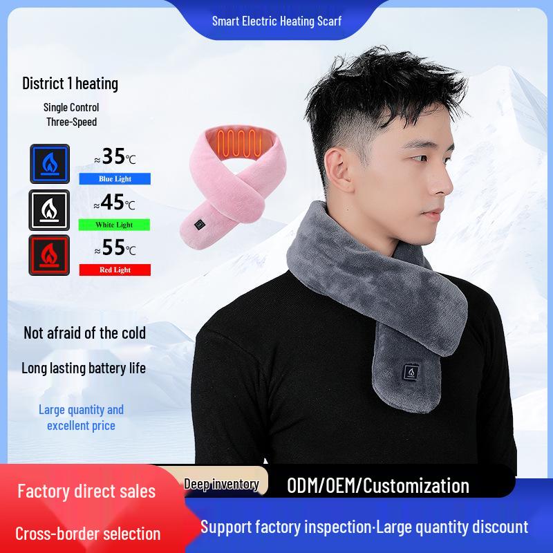 Unisex USB Heated Neck Scarf with Neck Protection & Hot Compress