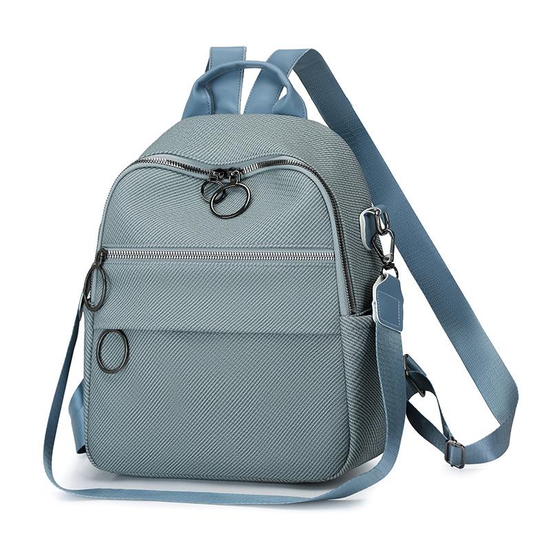 Solid Color Women's Multi-Function Backpack Large Capacity Commuter Travel Backpack