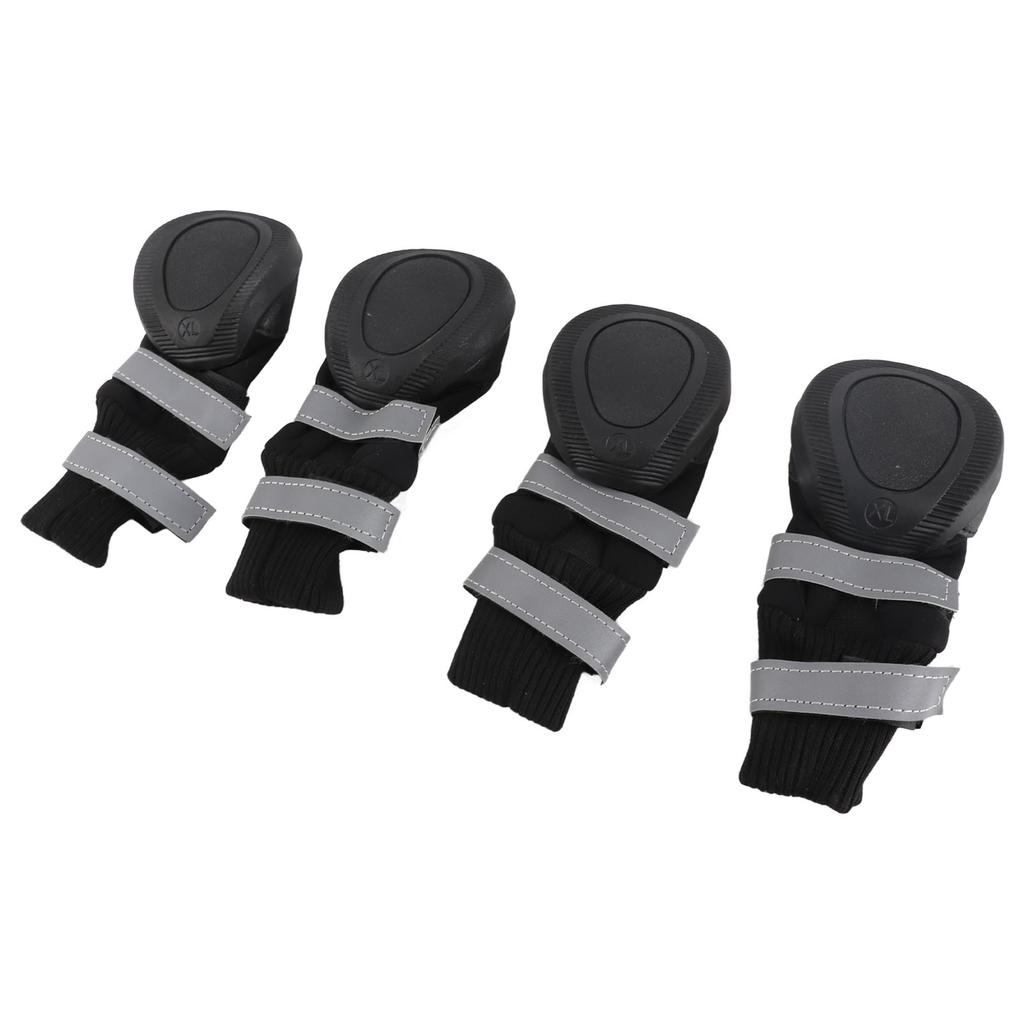 4pcs Set Water Proof Pet Dog Shoes Anti Slip Protective Boots for Large Dogs