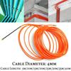 4mm 5 Meter To 40 Meter Guide Device Nylon Electric Cable Push Pullers Duct Snake Rodder Tape Orange Wire