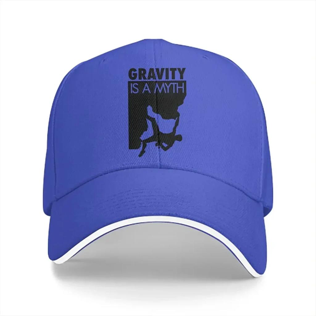 Gravity Is A Myth Baseball Caps Peaked Cap Mountain Climber Sun Shade Hats for Men Women