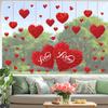 Heart Shaped Wall Window Stickers Valentine's Day Festive Party Atmosphere Decorations For Home Party Shop Restaurant