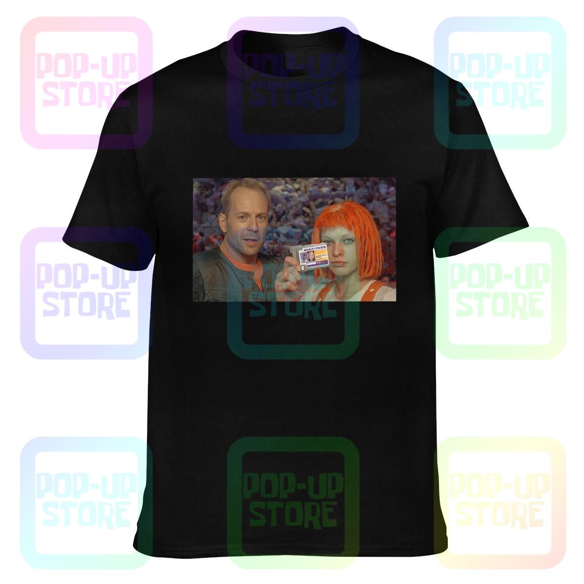 

The Fifth Element Luc Besson Movie Milla Jovovich Bruce Willis T-shirt Tee Shirt Soft Premium 5XL різнокольоровий