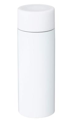 BASIC STANDARD Mini-Becherflasche, vakuumisoliert, wärmeisolierte Wasserflasche, weiß, Durchmesser x H: 13 cm, Fassungsvermögen: 120 ml, Größe passend für 2439551 4,5