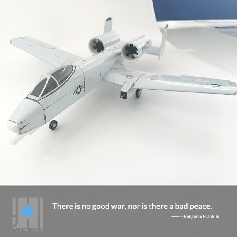 A10 Warthog Pig Double 30mm Channel Rc Manual Assembly Miniature Aircraft Fixed Wing Image Real Machine High Quality