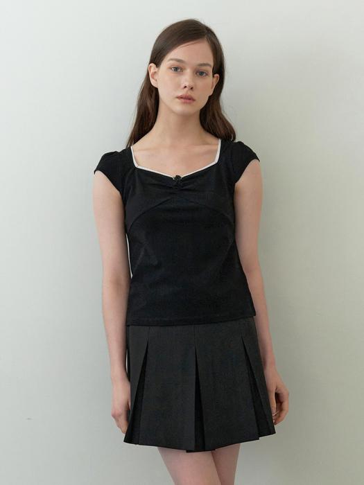 Kinder Baby Rosy Shirring Top - Black Black/Free
