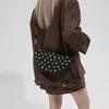 Rivet crescent bag women's metal decoration underarm bag