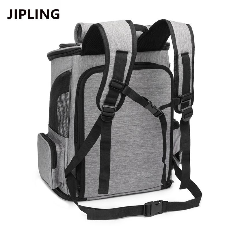 Expandable, Breathable Outdoor Pet Backpack for Cats - Portable and Foldable with Extra Capacity for Outings.