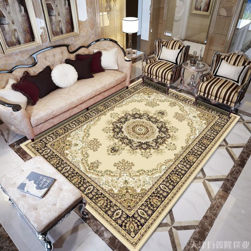 Classic European Style Area Rug Living Room Bedroom Office Entryway Non-Slip Floor Mat