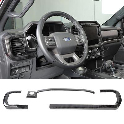 Car Center Console Dashboard Decoration Trim Strips Stickers for Ford F150  2022 2023 Interior Styling Mouldings Accessories