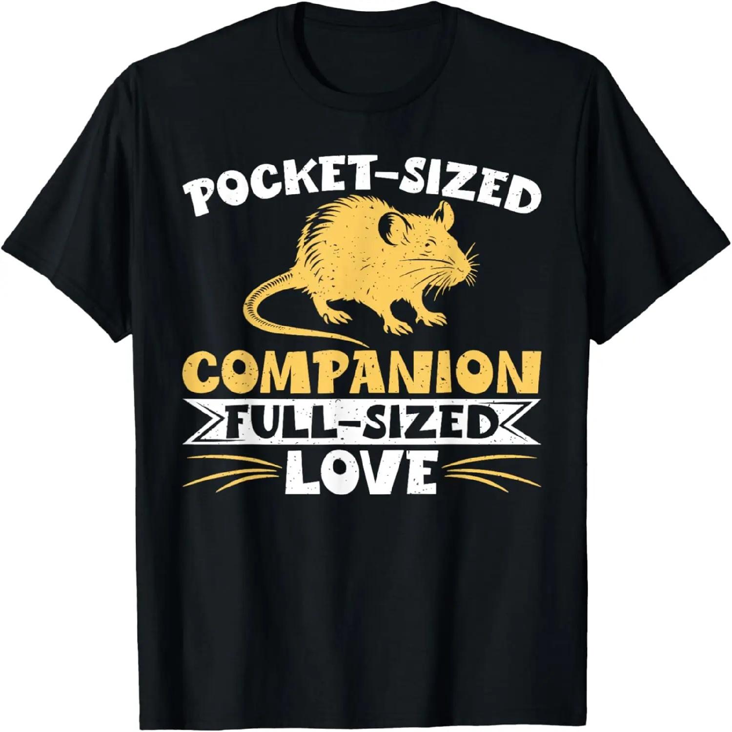 

Pocket-Sized Companion Full-Sized Love Mouse T-Shirt XXXXXL різнокольоровий