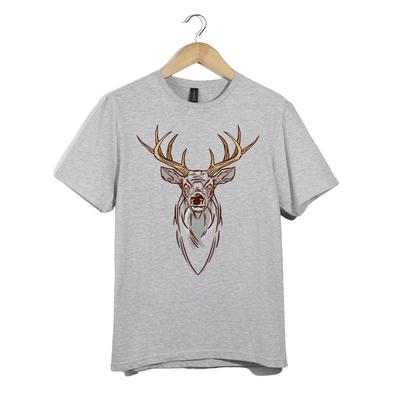Deer Antlers T Shirt Unisex Bold Buck Head Hunting Nature Wildlife Graphic Gift