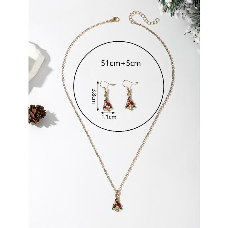 Hot Sale Christmas Ornaments, Creative Staff Snowflake Socks Snowman Christmas Tree Jewelry Holiday Set