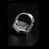 Retro Ring for Men, Trendy Men, Retro Pentagonal European and American Ring, Single Hip-hop Index Finger Ring