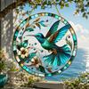Creative Design 2D Flat Acrylic Wall Decoration Cat Bird Sun Catcher Hummingbird Colorful Window Decor Garden Decorative