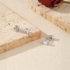3MM-5MM Size D Color Moissanite 925 Sterling Silver Classic Simple Round Stud Earrings For Women Fine Stackable Jewelry