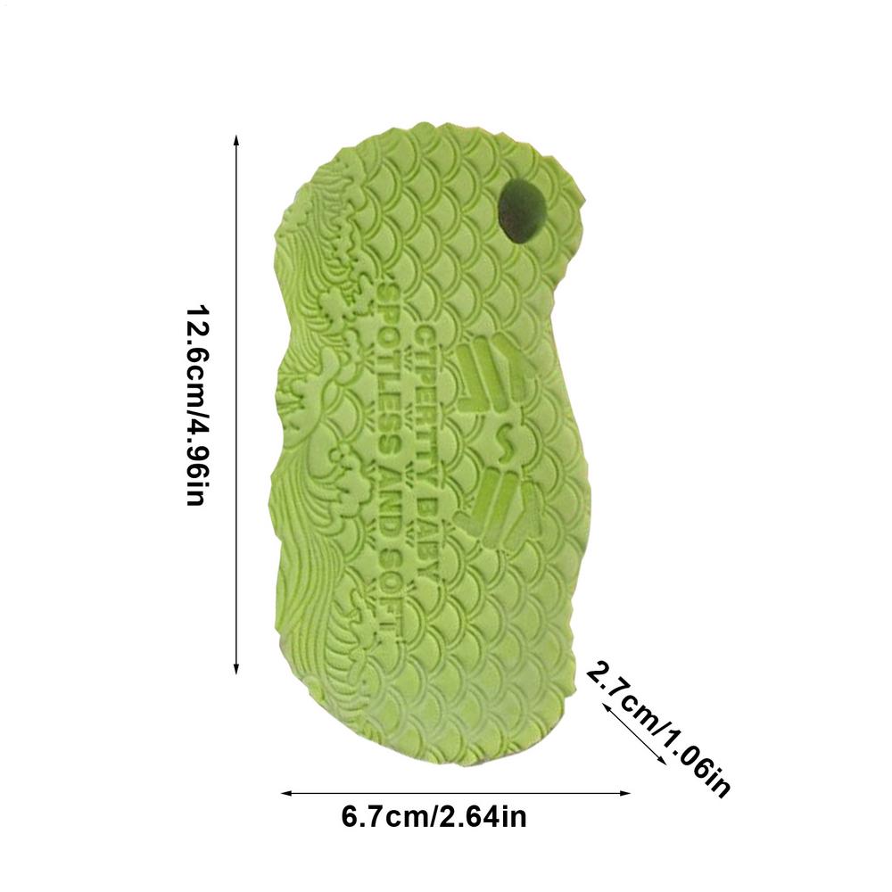 Bath Sponge Wash Sponge Scrubber,Multi-Color Exfoliating Bath Loofah, Body Scrubber Massage Brush Deep Cleaning Washcloth зелёный