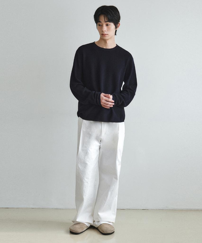 Wednesday Oasis Minimal Hazzi Round Knit_Navy(Wc26Kn24)