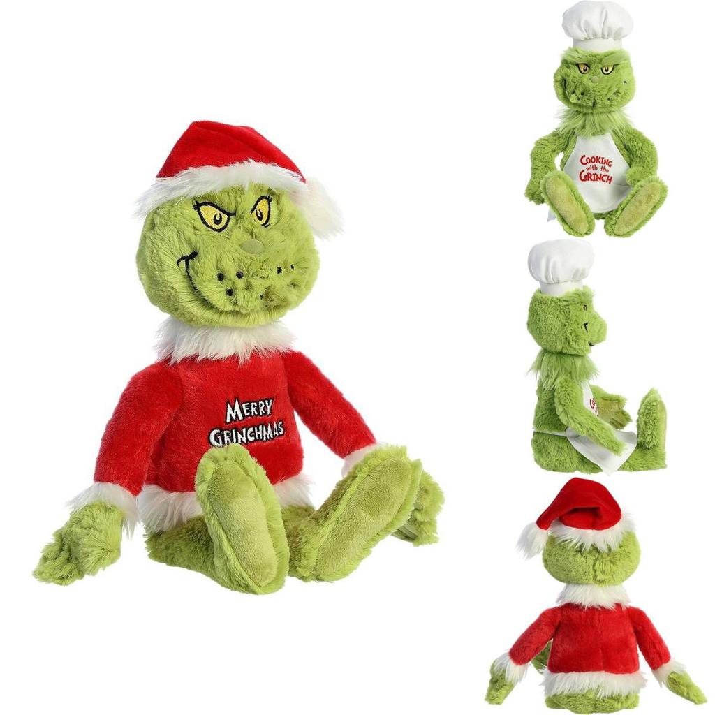 Grinch Crăciun Bucătari Costumează Jucării de Pluș Păpuși Umplute Cadou pentru Copii Moale Drăgălaș