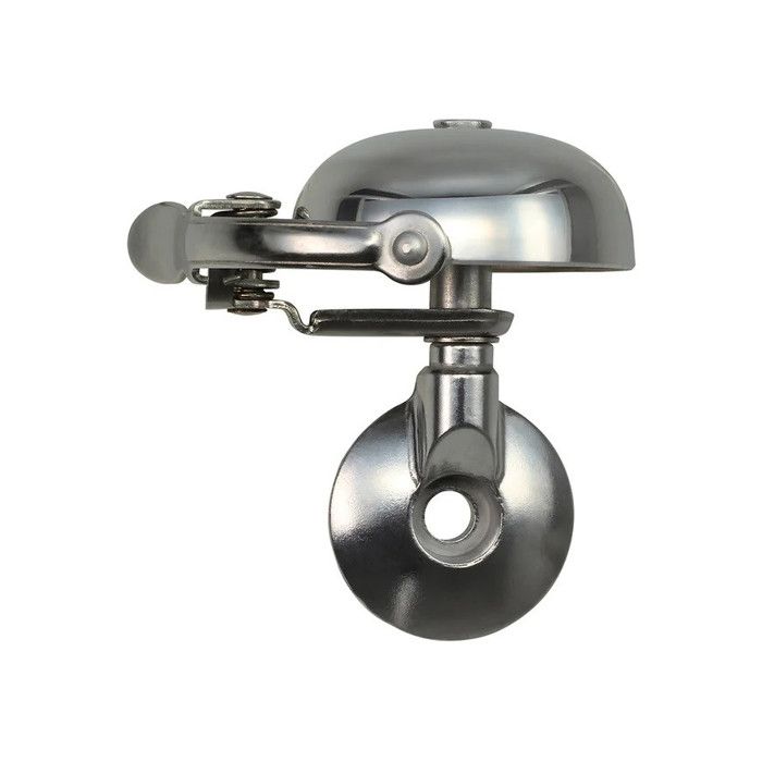 Sonnette Vélo - Mini Suzu - Matte Silver - Ahead Cap Mount - Crane Bell