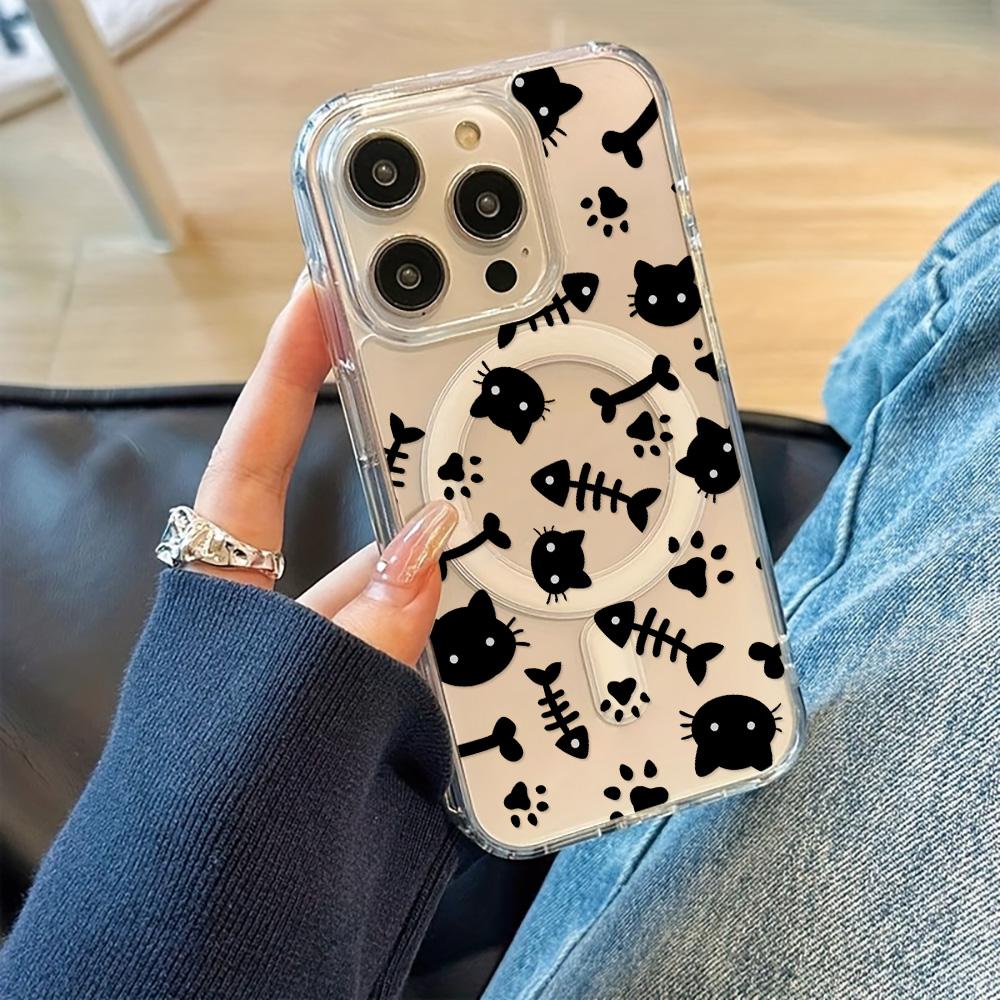 Magnetyczne etui na telefon dla iPhone 11 12 13 iPhone 13 14 15 Pro 15 16 Pro Max Samsung A15 A16 A25 A26 A55 A56 S25 S24 S22 S23 Ultra S25 Edge