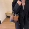 Autumn and winter new trendy fashion women's bags shoulder messenger bags girls bags casual contrasting color bucket bags