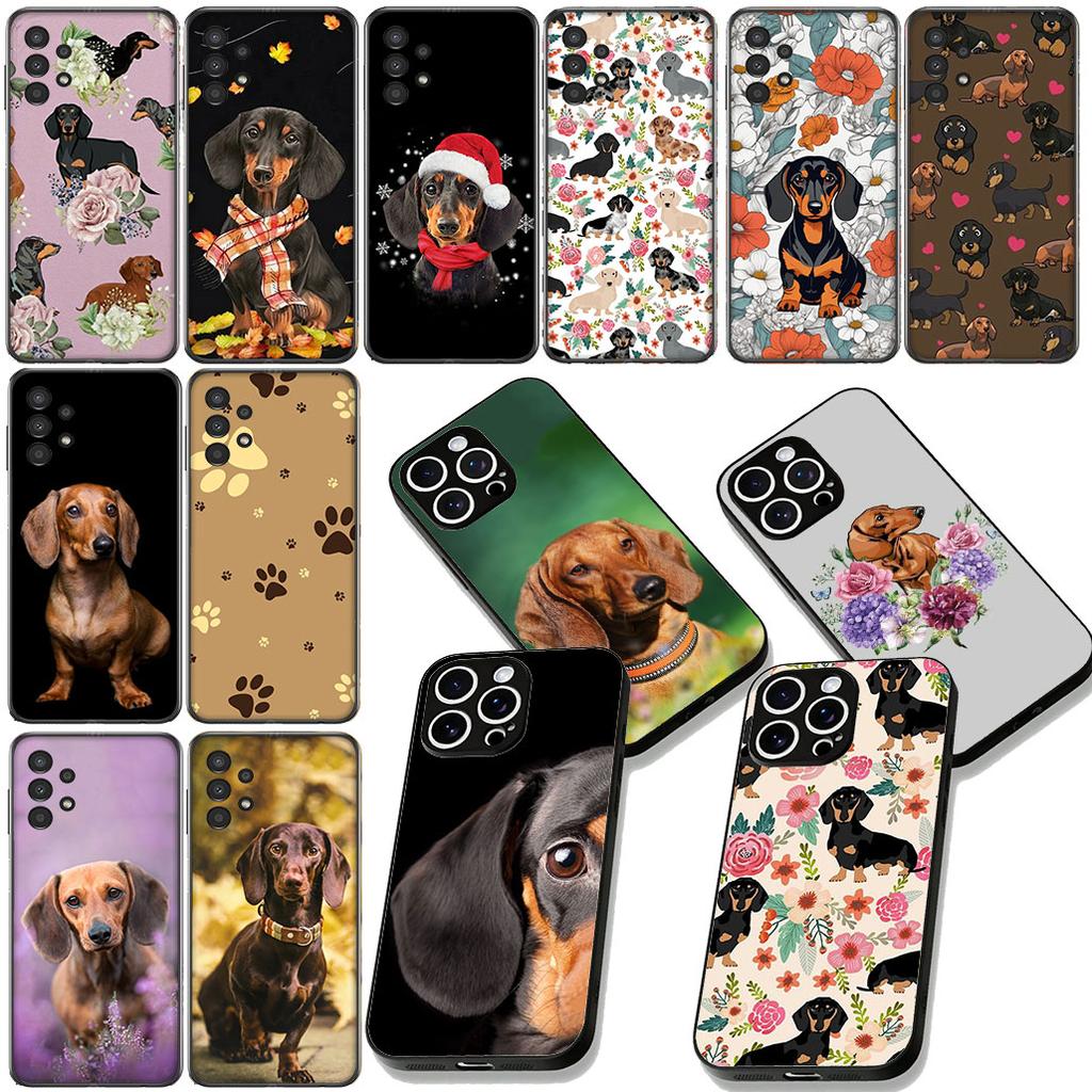 Dachshund Pet Animal Dog Cover for Apple iPhone 16 17 Air 14 15 Pro Max Plus 16+ 16E 14+ ProMax Casing Coque Case