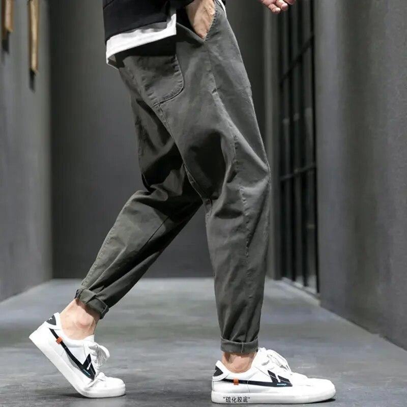 Mann Gerade Bein Lose Beiläufige Männliche Hosen Hip Hop Streetwear Kleidung Frühling Herbst Mode Temperament Koreanische Jeans