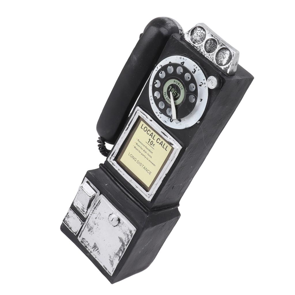 Decorative Phone Model Fashionable Classic Vintage Exquisite Resin Telephone Model Decoration for