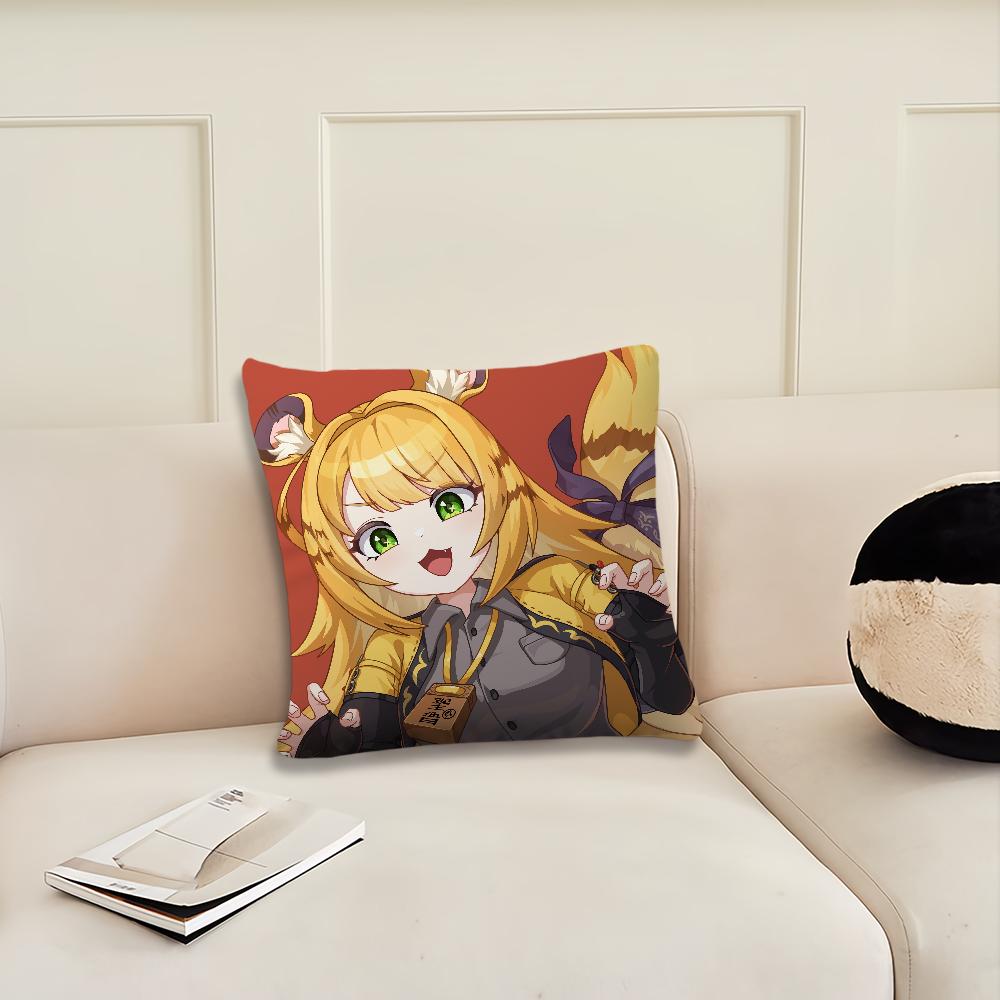 Game Zenless Zone Zero Ju Fufu cushion cover Pillow Cover Decoration Room Home Sofa living Office Car Nordic Simplicity