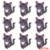 10Pcs/Lot Animal Embroidery Patch Iron On Patches For Clothing Cartoon Embroidered Patches For Clothes Cute Cat Patch Applique