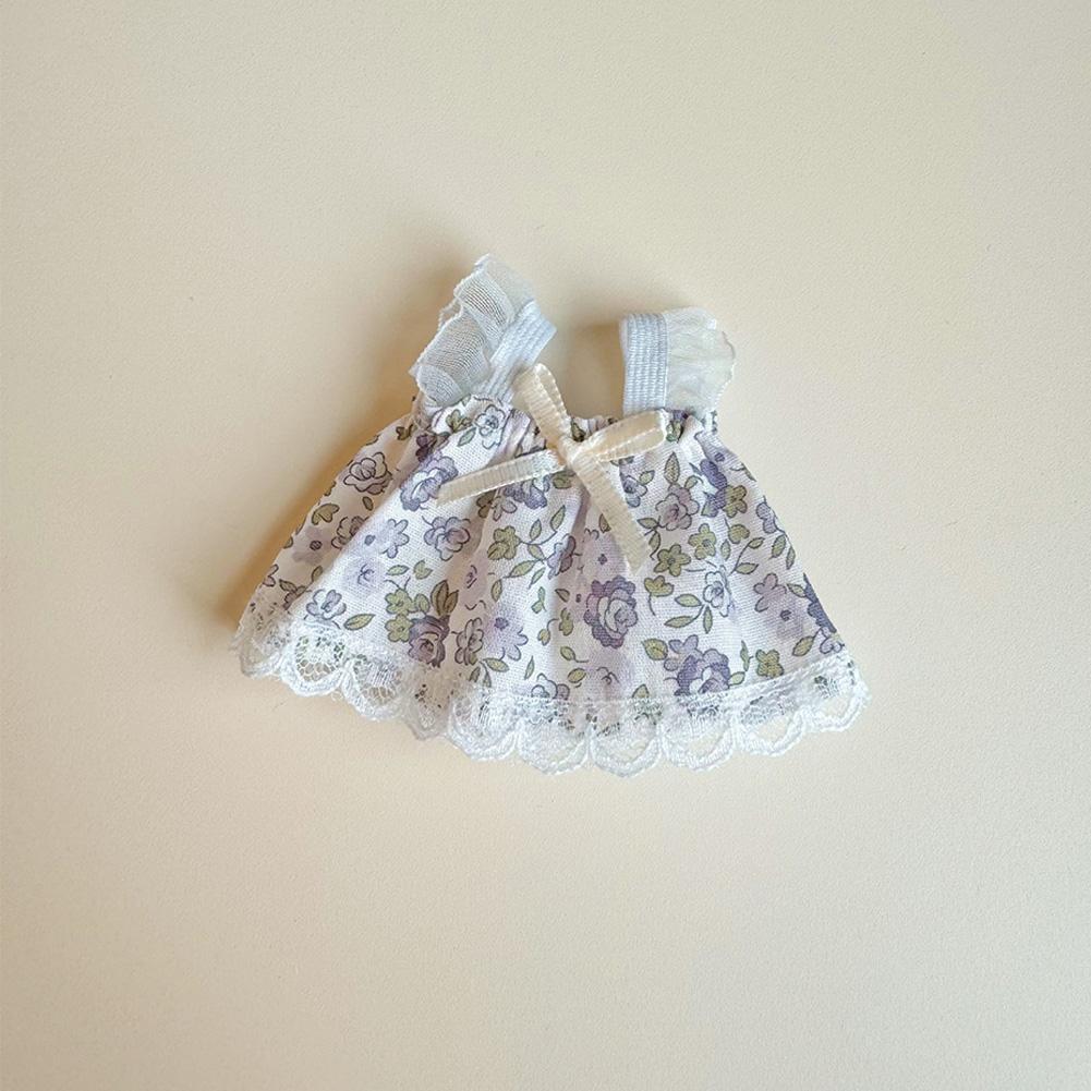 For 17cm Labubu Doll Dress Cute Doll Lovely Clothes Accessories Princess Dress Plush Dolls Clothes