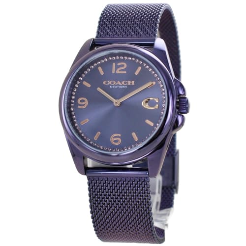 Coach Women's Grayson Mesh Bracelet Watch, Purple, 14504145