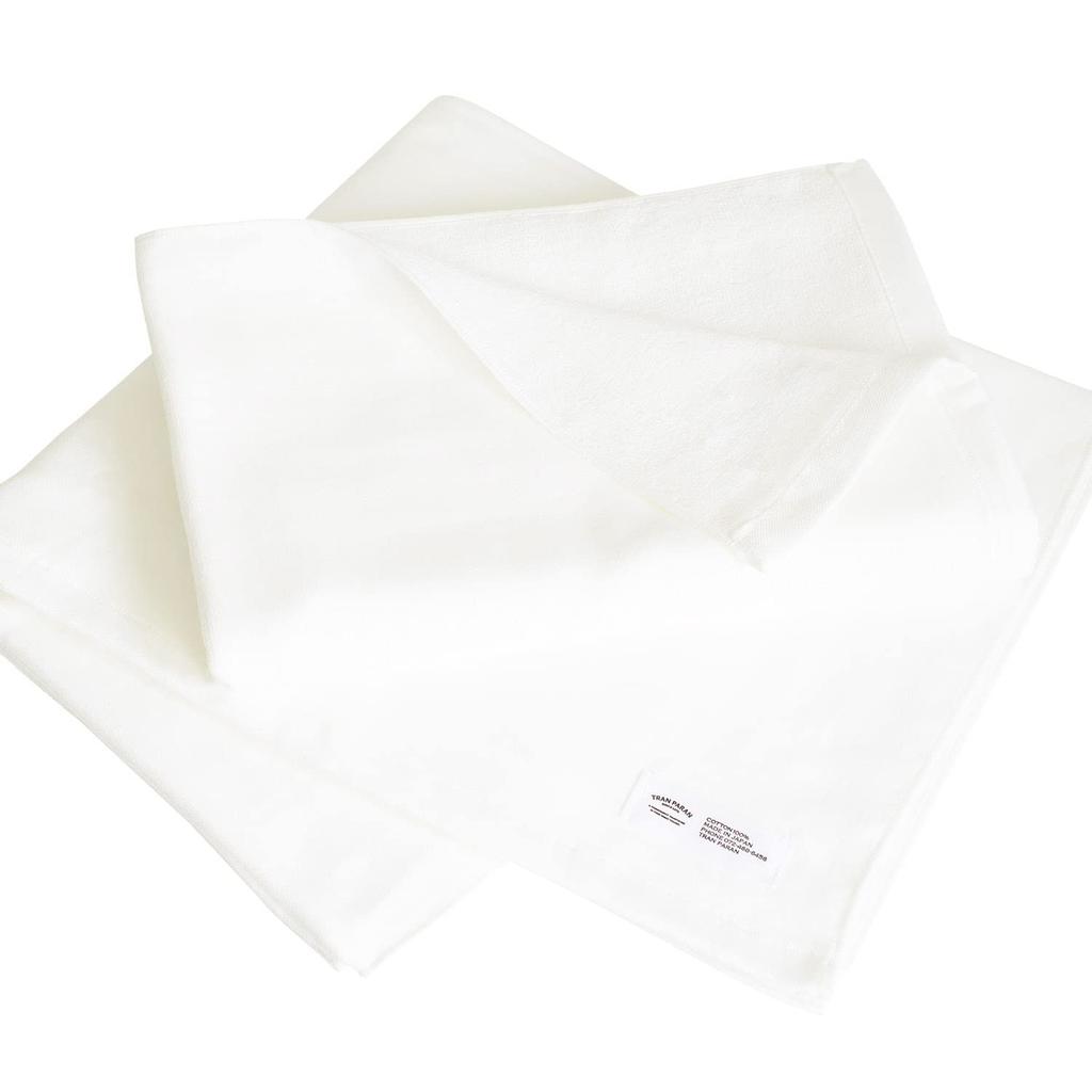 Transparan Gauze Bath Set of Senshu Cotton Japanese-Made Towels, 2, Towels, Quick-Drying, Absorbent, Thin, 100% (Off-White)