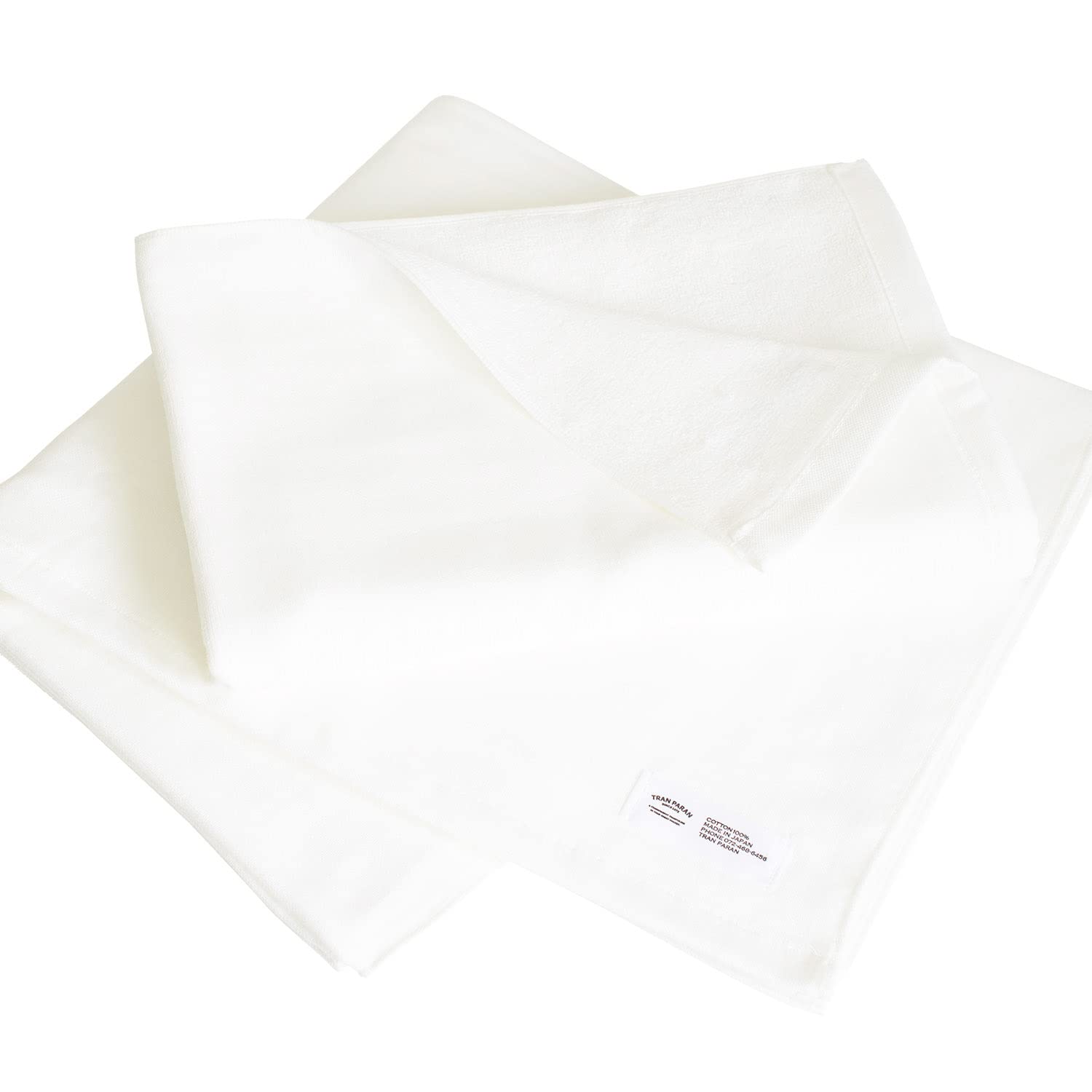 

Transparan Gauze Bath Set of Senshu Cotton Japanese-Made Towels, 2, Towels, Quick-Drying, Absorbent, Thin, 100% (Off-White)