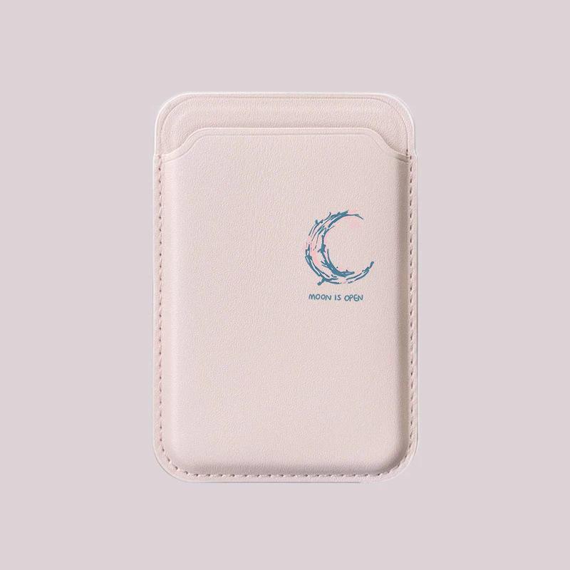 Magnetic Leather Card Holder & Case for Apple Phones