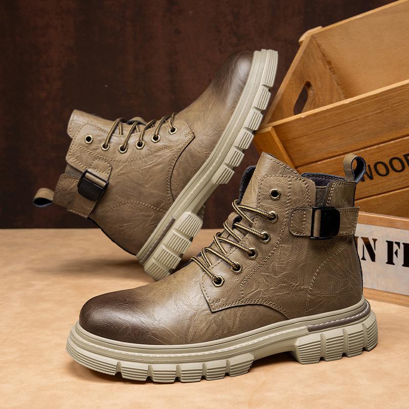 Men s Martin Boots - High-Top, Thick Sole, Casual British Style for Autumn and Winter 40