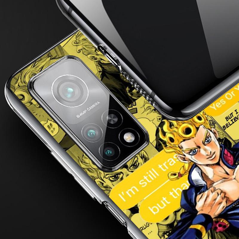 JoJo Bizarre Adventure Anime Cover Phone Case For Xiaomi Redmi Note 15 14 13 12 11 10 Pro Plus 14S 12S 11S 11T 11E 10S Soft Fund