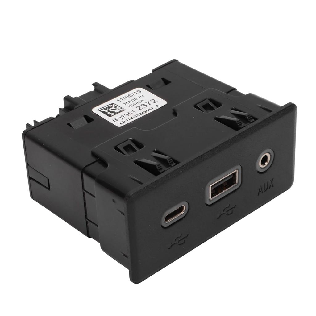 Audio Player and USB Receptacle Assembly Module 13512372 Replacement for Chevy Malibu 2019 2022 USB Port AUX Jack