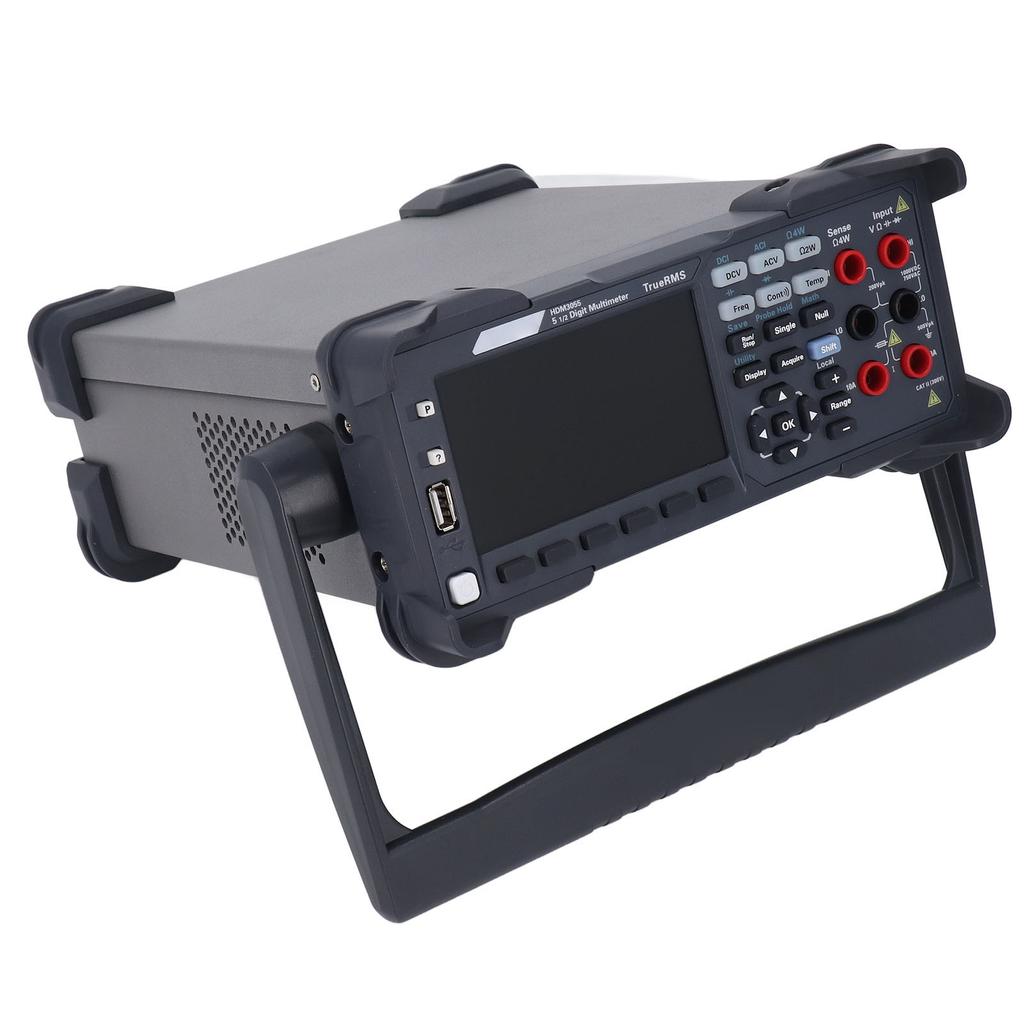 LCD Dual Display Digital Multimeter High Accuracy 5 1 2 Digit Desktop Multimeter Set 100‑240V US Plug