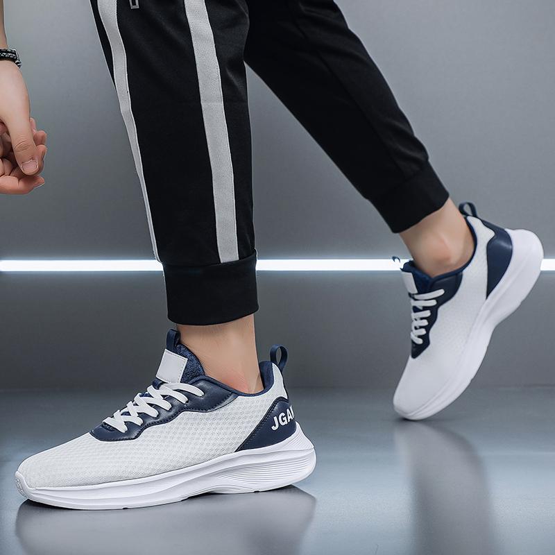 Men’s White Sports Shoes Casual Lightweight Running Sneakers Tennis Shoes Black Basketball Shoes for Students Large Size 48 49 50