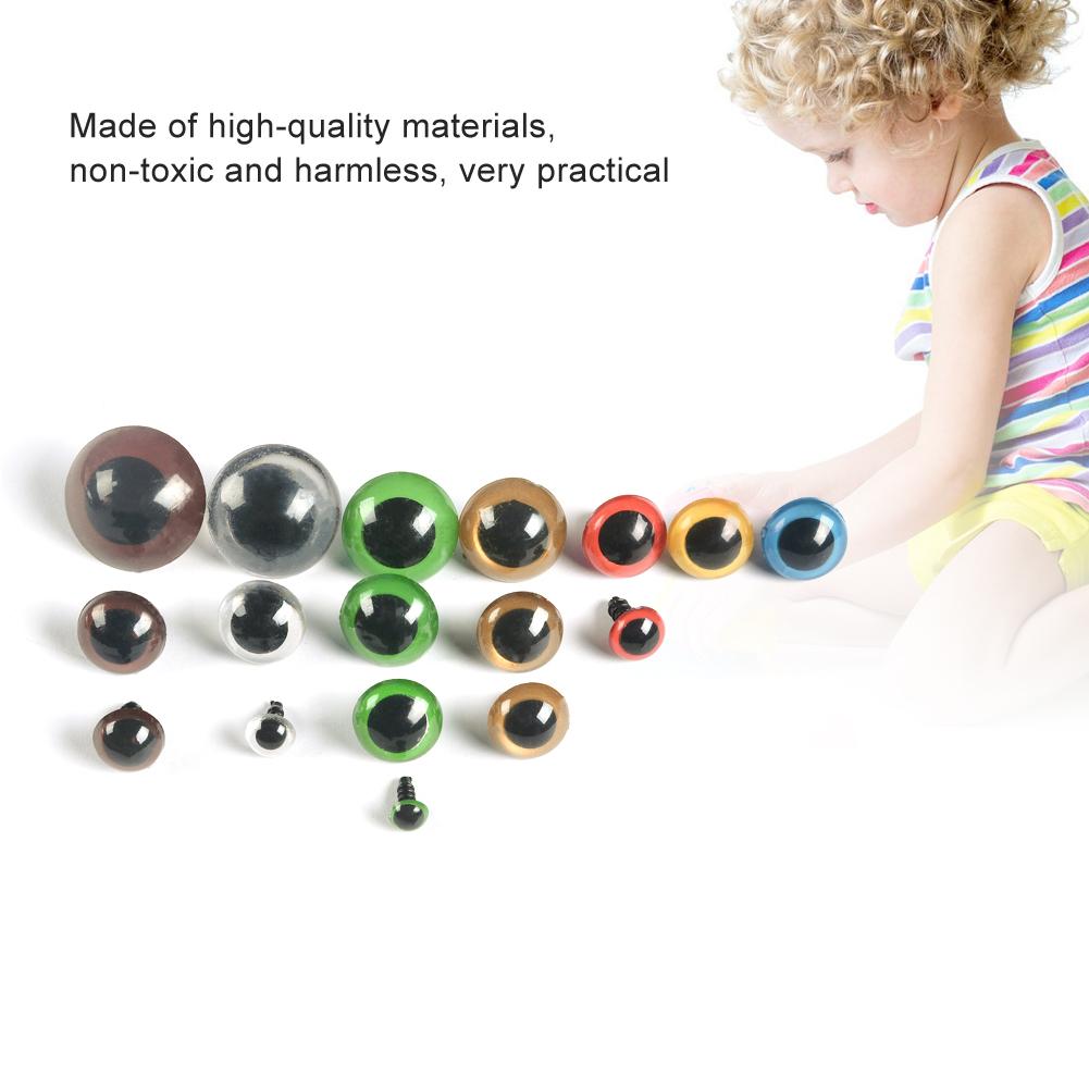 280Pcs Bear Toy Eyes Non Toxic Children DIY Hand Made Accessories with Storage Box(1 Box(including