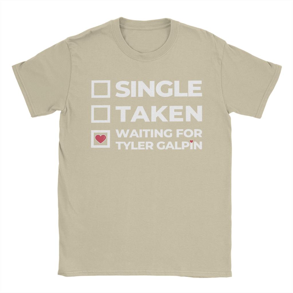 Waiting For Tyler Galpin Graphic Printing T Shirt for Men Women  100% Cotton  Tee Shirt Clothing